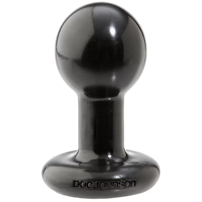 Doc Johnson Round Butt Plug Black Small