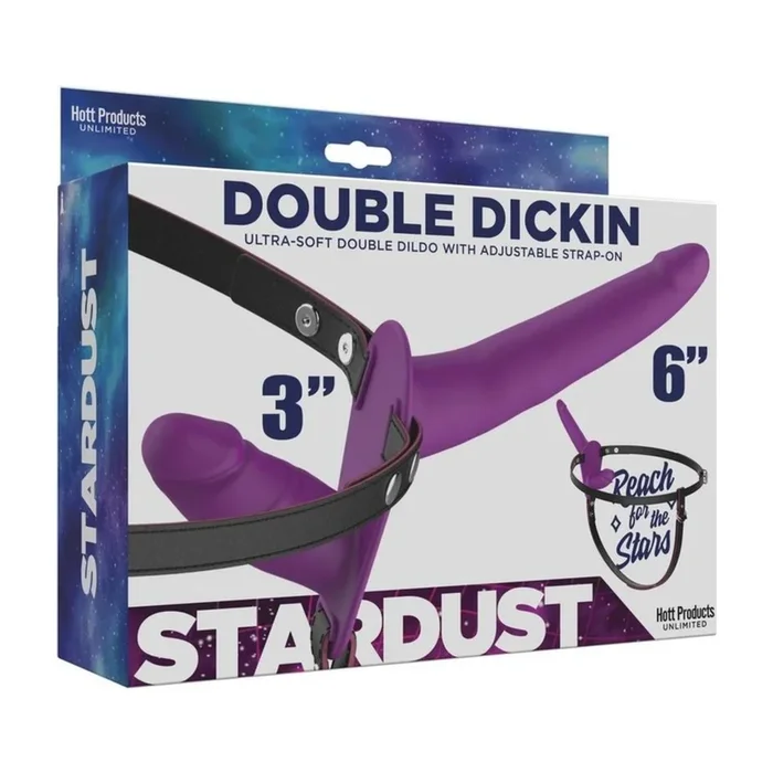 Double Dickin Silicone Double Dildo Strap-On for Women