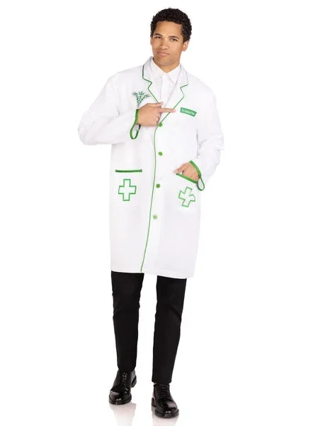 Dr. Graham O’Hash Lab Coat with Pockets – White – One Size