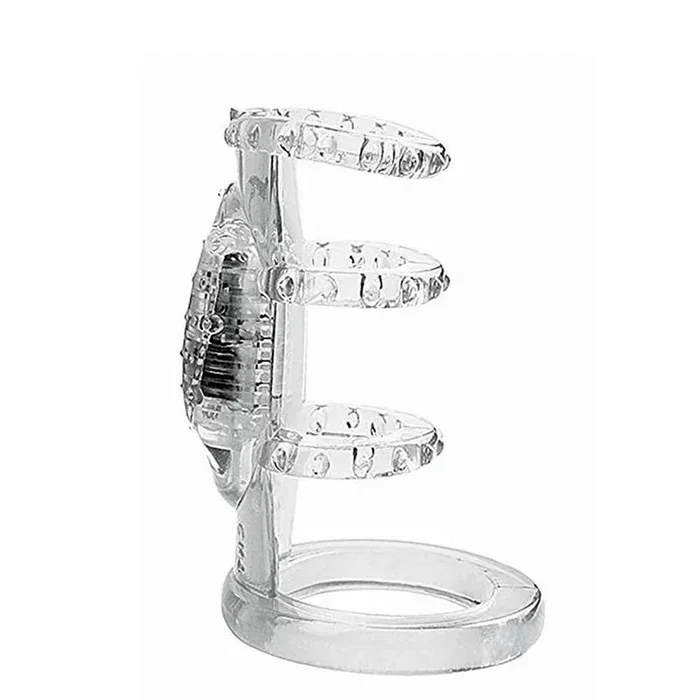 Dr. Love’s Zinger Vibrating Penis Cage – Clear