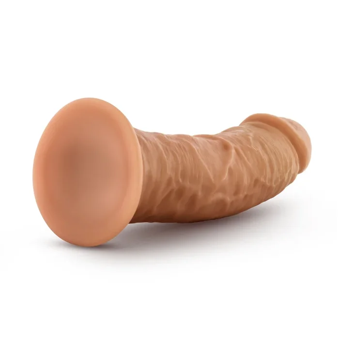 Dr Skin Glide 8 Inch Self Lubricating Mocha Dildo with Suction Base