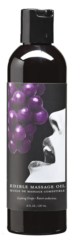 Earthly Body Edible Massage Oil 8 oz. – Grape