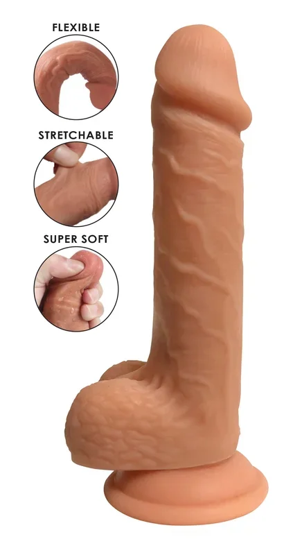 Easy Riders Dual Density Silicone Dildo – 7 Inch