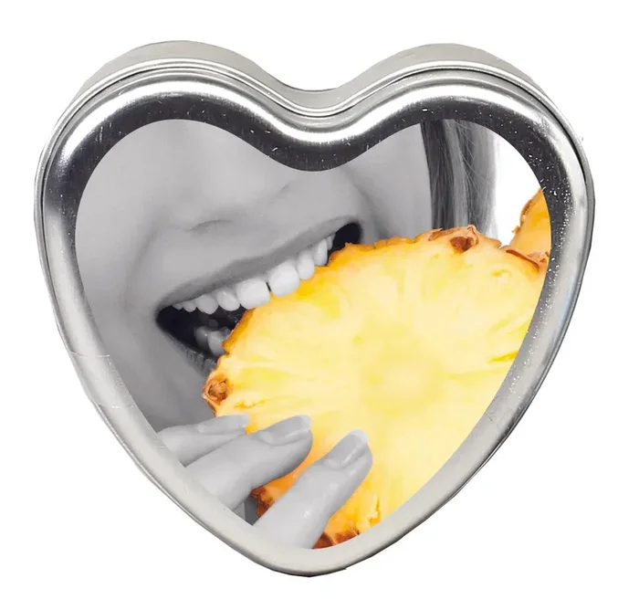 Edible Heart Candle – Pineapple – 4oz