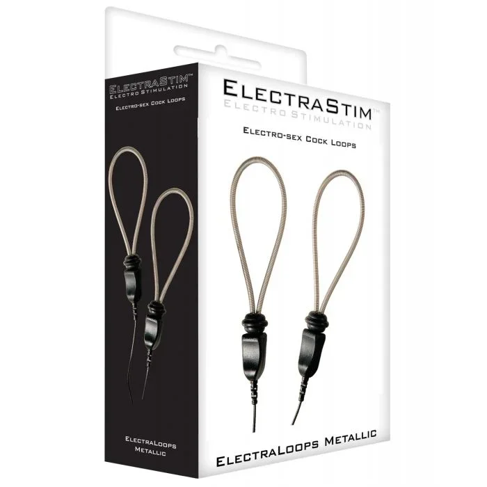 ElectraStim Metallic Adjustable E Stim Cock Ring Loops For Custom Fit And Superior Conductivity