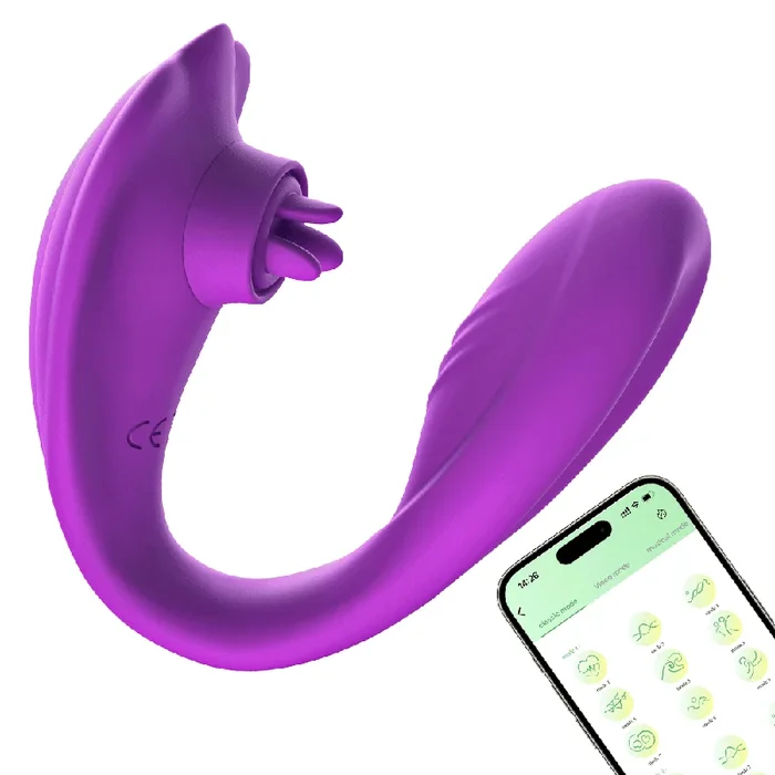 EllaVibe – APP Control, Clitoral Licking G Spot Vibrator with 20 Modes