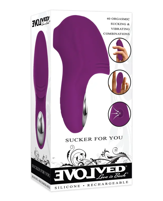 Evolved Sucker For You Finger Vibe – Purple