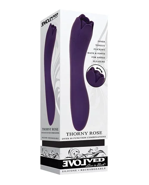 Evolved Thorny Rose Dual End Massager – Purple