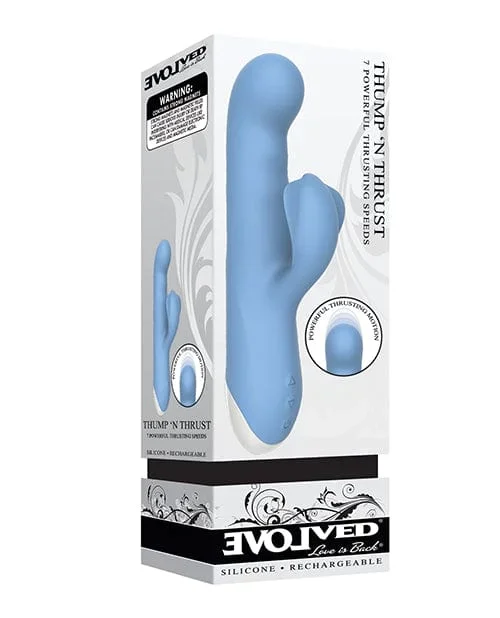 Evolved Thump N Thrust Rechargeable Dual Stim – Blue