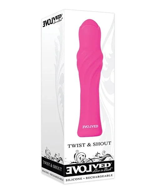 Evolved Twist & Shout Rechargeable Bullet – Pink