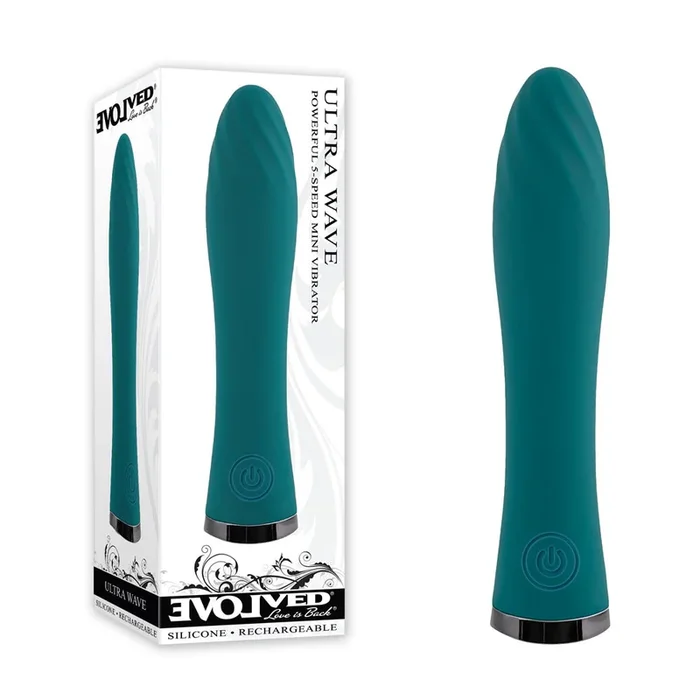 Evolved ULTRA WAVE – Blue 13 cm USB Rechargeable Mini Vibrator