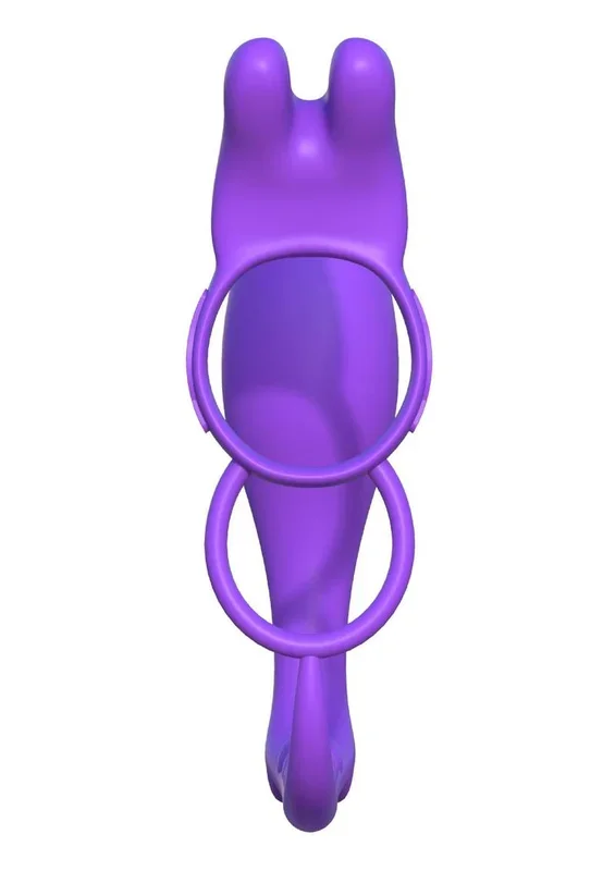 Fantasy C-Ringz Ass-Gasm Silicone Vibrating Rabbit and Cock Ring