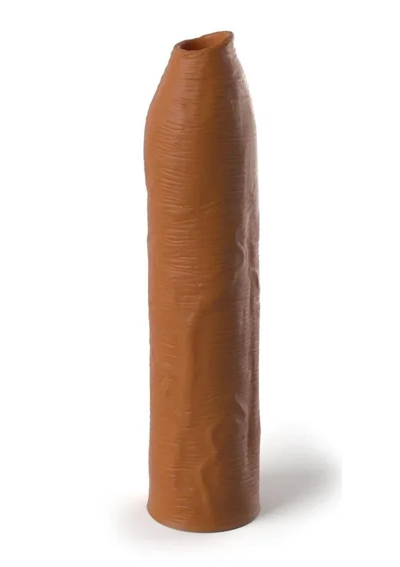 Fantasy X-Tensions Elite Silicone Uncut Extension Sleeve 7in – Caramel