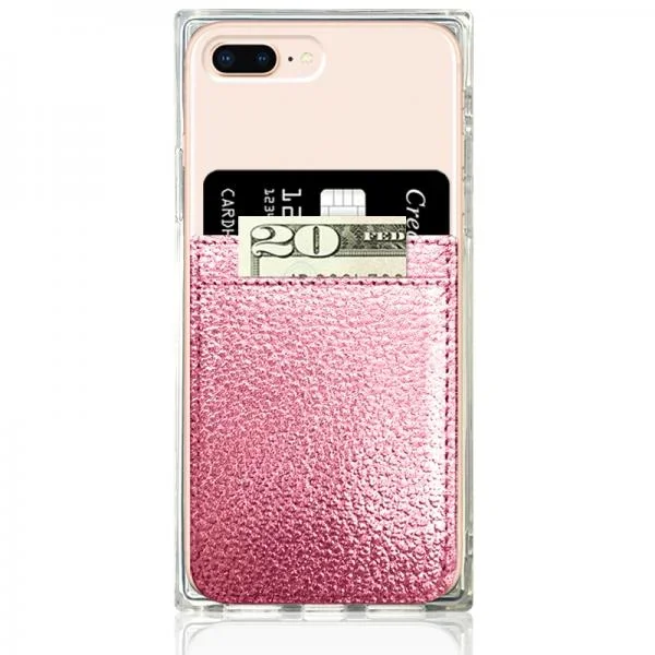 Faux Leather Phone Pocket – Rose Gold