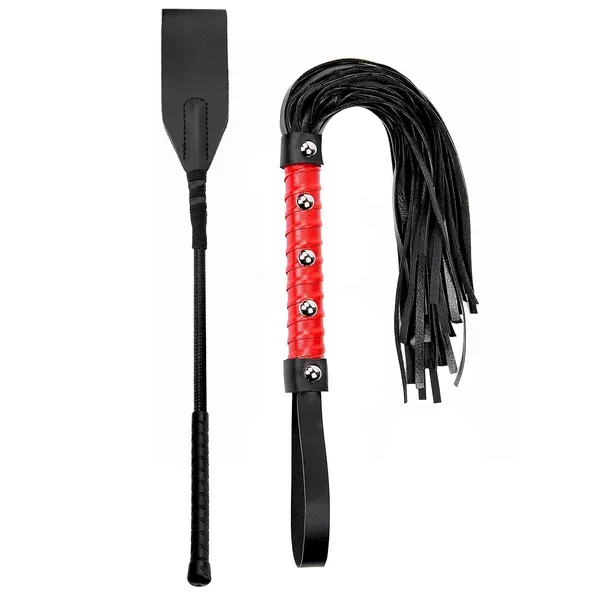 Faux Leather Sex Whip Bdsm Set Whip Sex Flogger Spanking Adult Bdsm Set Sex Play Bdsm Starter Kit Fetish Sex Toys
