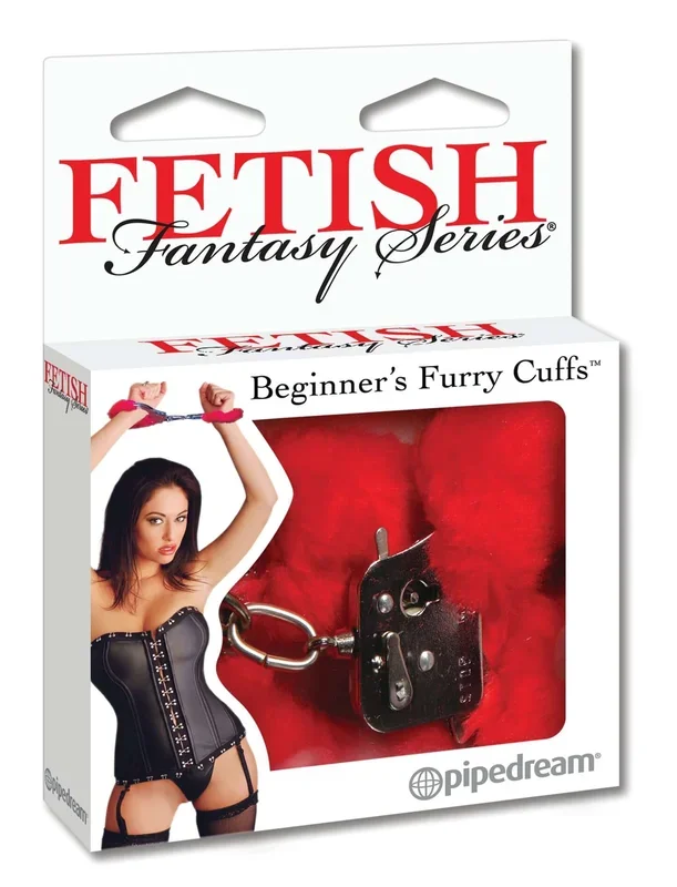 Fetish Fantasy Beginner’s Furry Cuffs Red