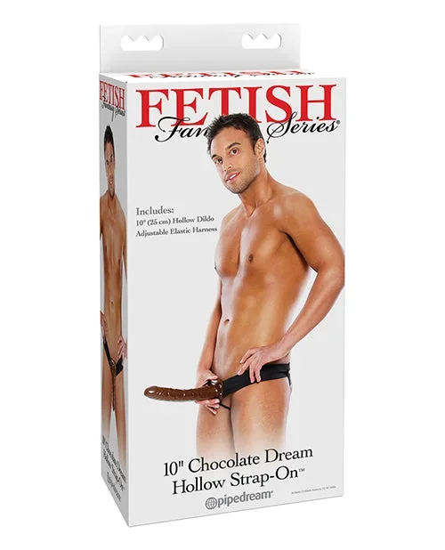 Fetish Fantasy Series 10″ Chocolate Dream Hollow Strap On