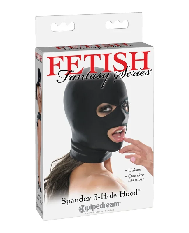 Fetish Fantasy Series Spandex 3 Hole Hood