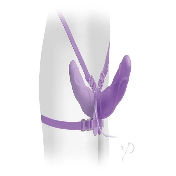 Ff Elite Vib Dbl Delight Strap On – Purp