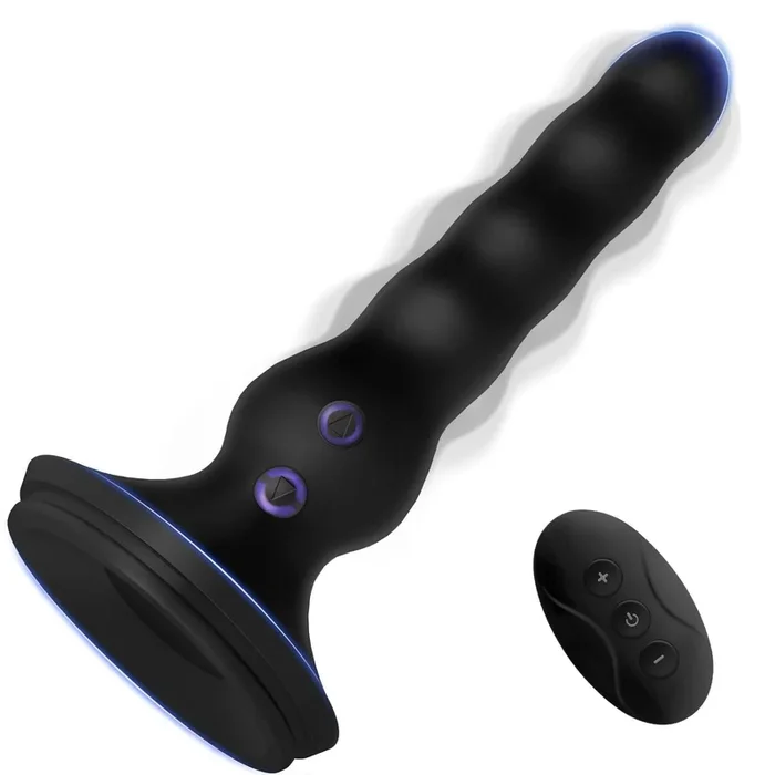 FIDECH Remote Controlled Wriggling Anal Beads with Suction Cup