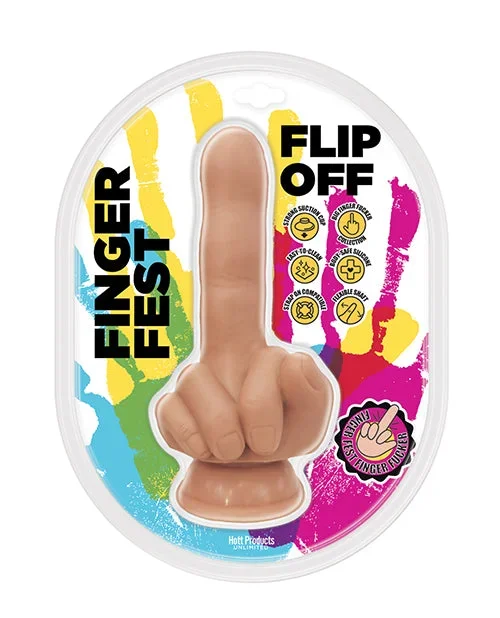 Finger Fest Flip Off Dildo – Flesh