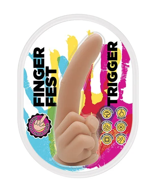 Finger Fest Trigger Dildo – Flesh