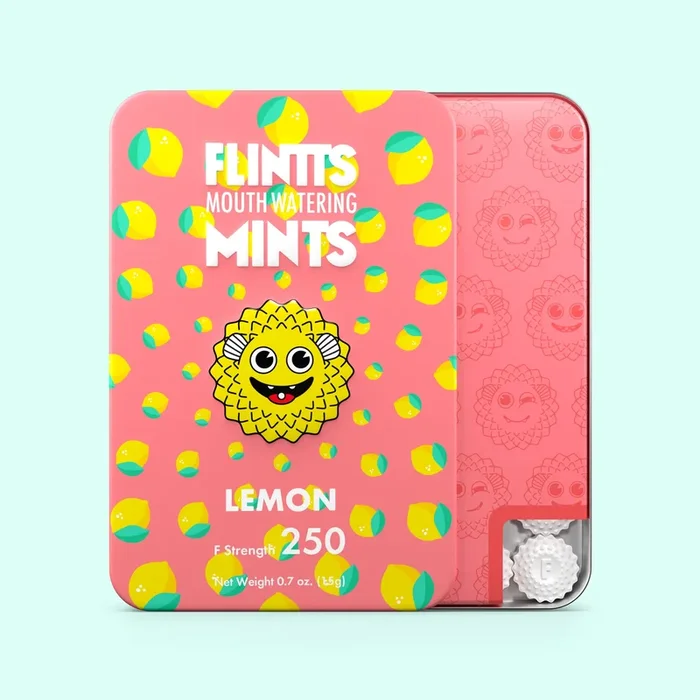 Flintts Mouth Watering Mints 2 Pack Lemon – F-Strength 250