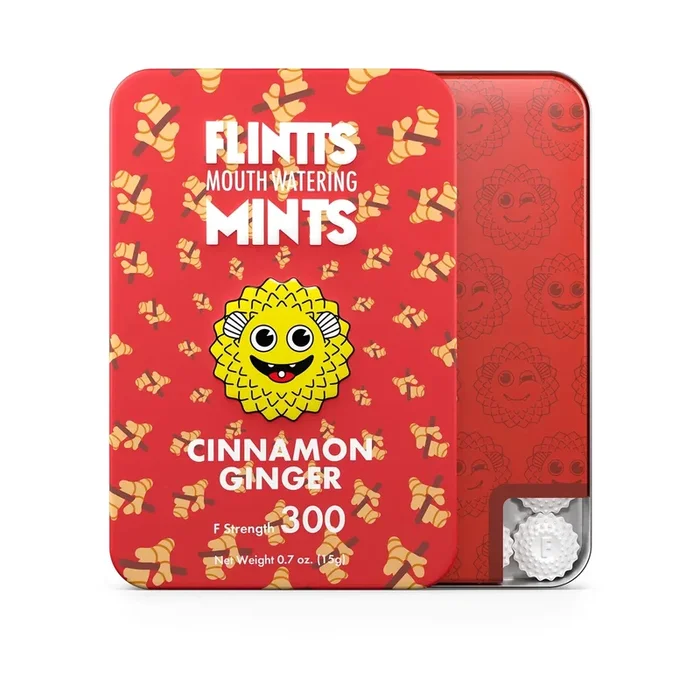 Flintts Mouth Watering Mints Cinnamon Ginger – F-Strength 300