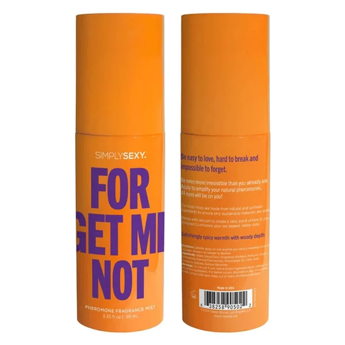 Forget Me Not Pheromone Fragrance Mists 3.35 Oz
