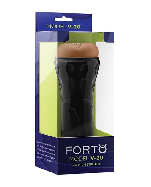 Forto Model V-20 Hard-Side Vagina Masturbator – Tan