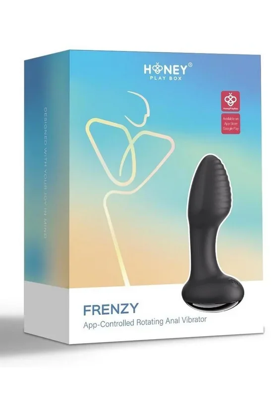 Frenzy Pressure Sensing App Control Rotating Rechargeable Silicone Butt Plug