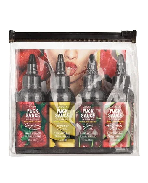 Fuck Sauce Flavored Water Based Personal Lubricant Variety 4 Pack – 2 Oz. Each