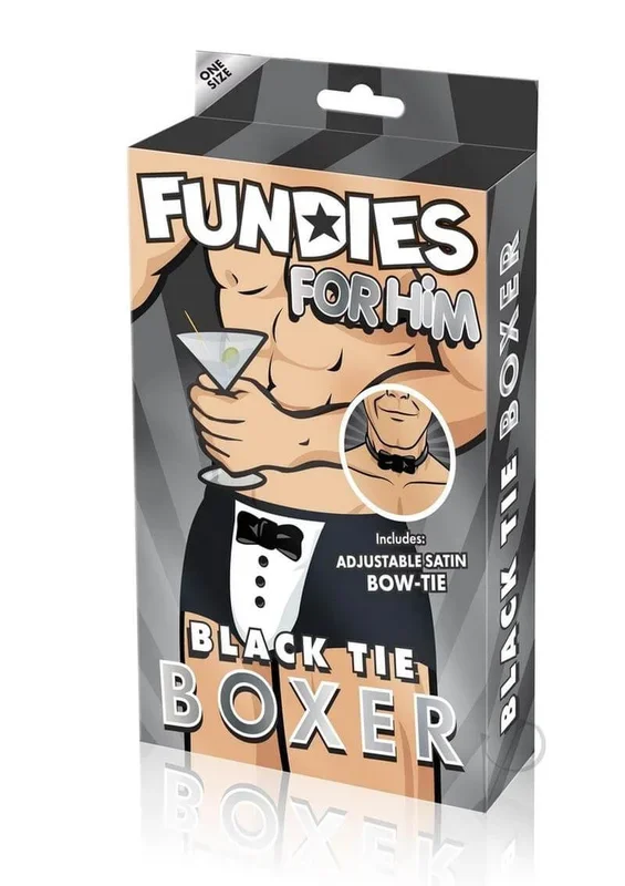 Fundies Black Tie Tuxedo With Bow Tie OS Black White