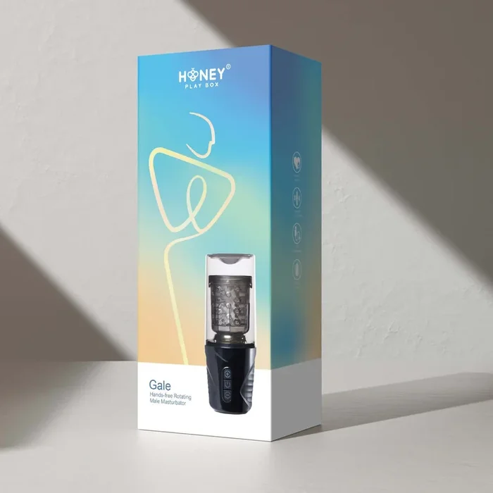 Gale – Rotating and Thrusting Male Masturbator – Black