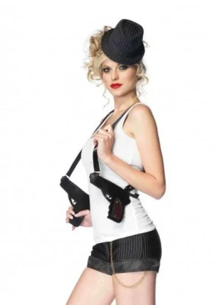 Gangster Double Gun Zipper Holster – Black