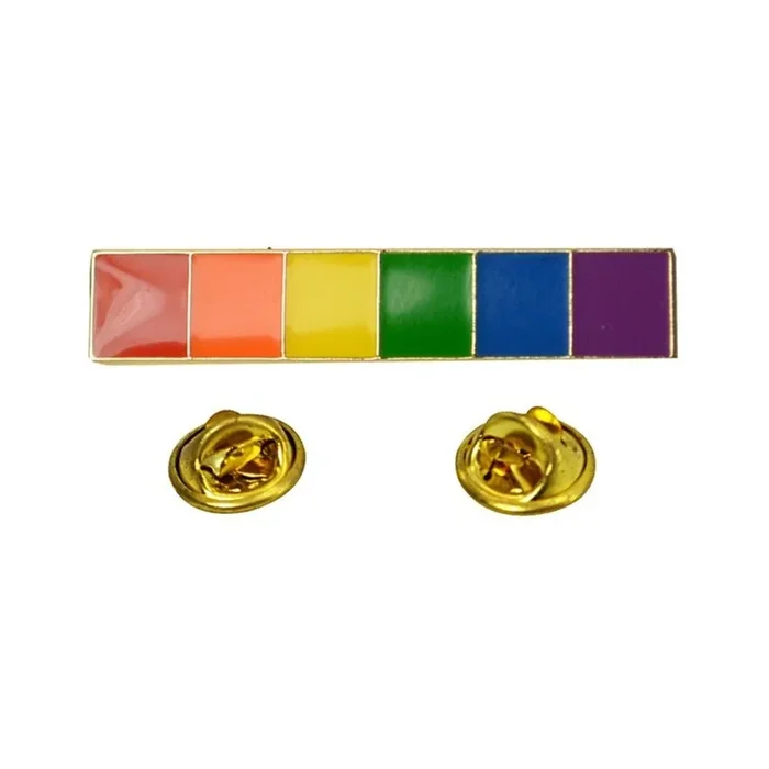 Gaysentials Lapel Pin – Rainbow Bar