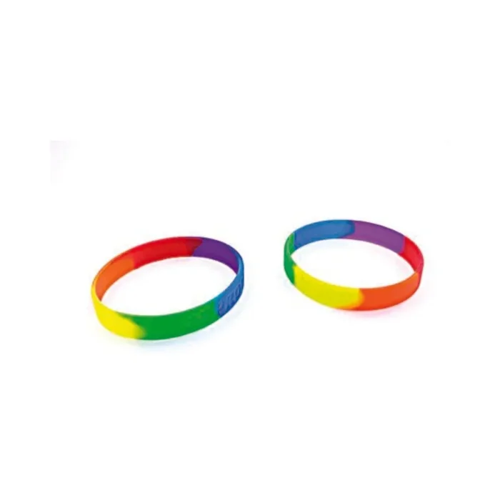 Gaysentials Rainbow Silicone Bracelet Set