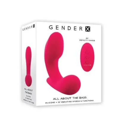 Gender X All About The Bass Vibrator with Remote Control – Red