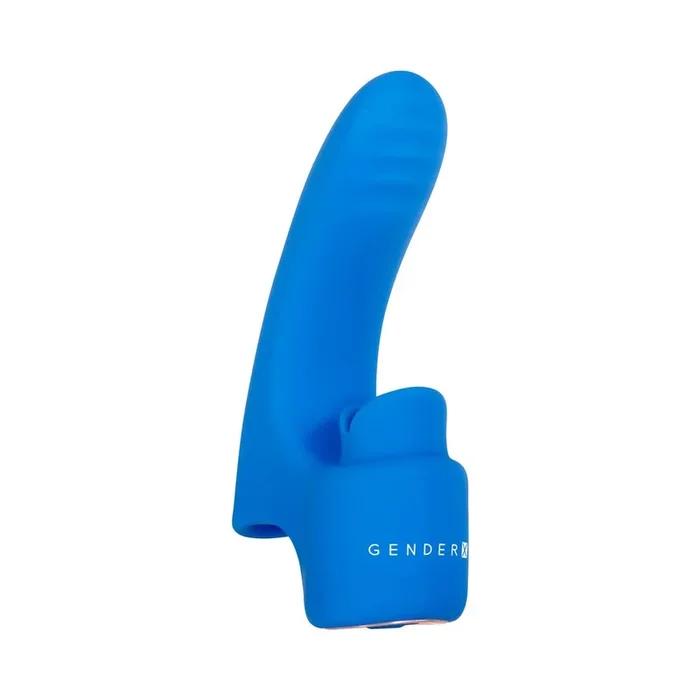 Gender X Flick It Finger Vibrator Blue