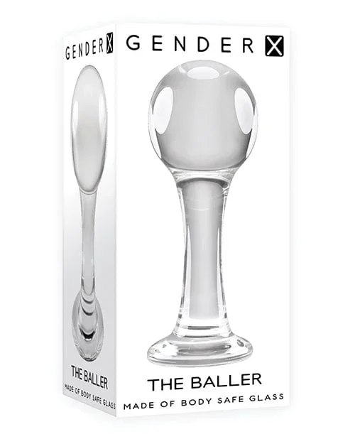 Gender X The Baller Glass Plug – Clear