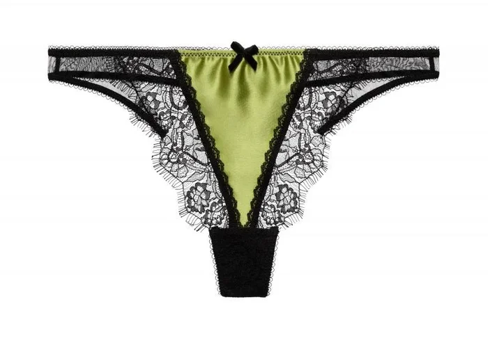 Glamcatcher G-String – Black/Olivine –