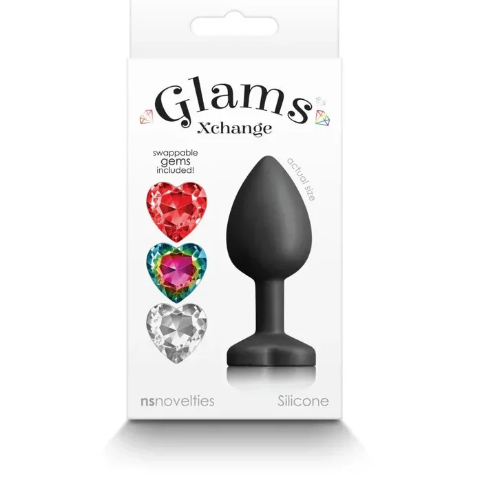 Glams Xchange Heart – Small – Black
