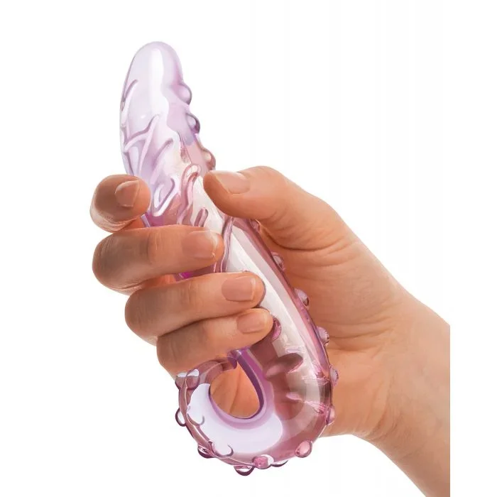 Glas 6″ Lick-it Glass Dildo – Pink