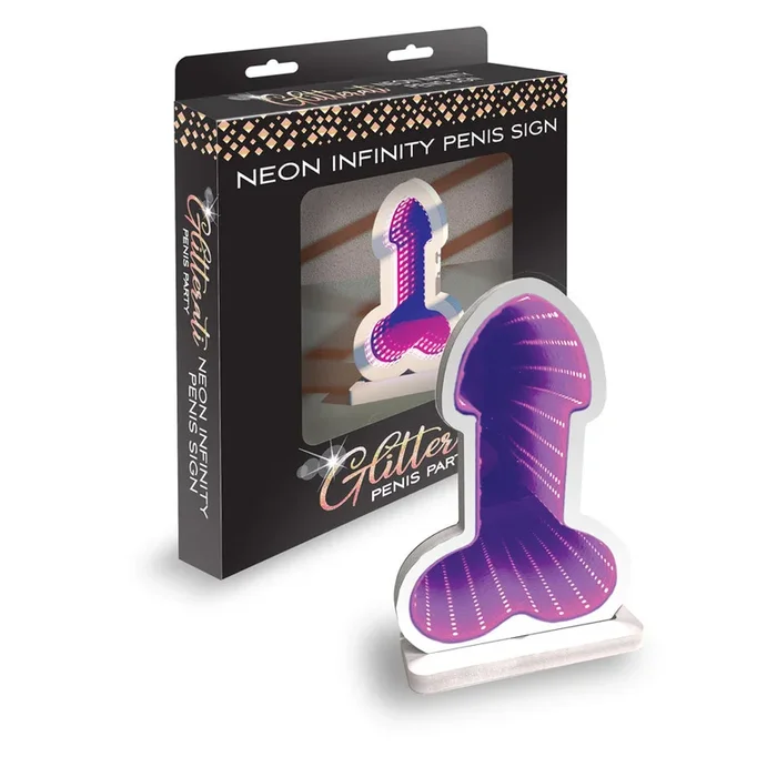 Glitterati Neon Infinity Penis Sign – Novelty LED Light