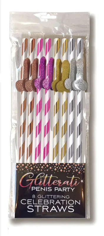 Glitterati Straws Tall 8 pc