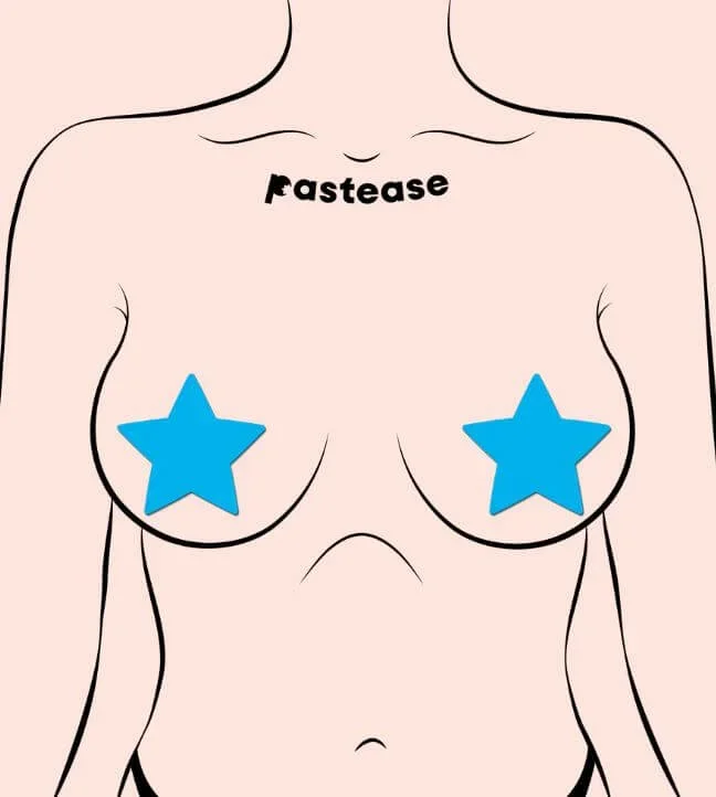Glow in the Dark Star Pasties Nipple Covers