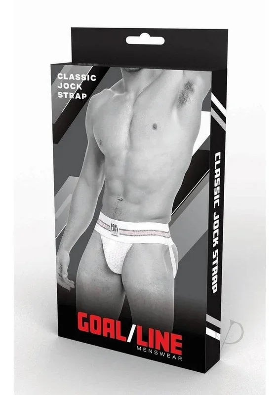 Goal Line Classic Jockstrap White Small Medium