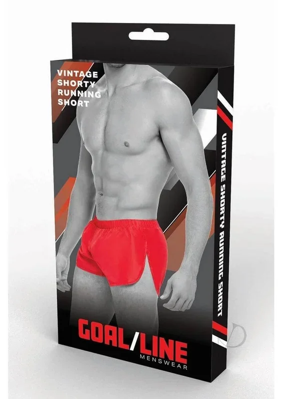 Goal Line Extreme Split Booty Shorts Large XLarge Red