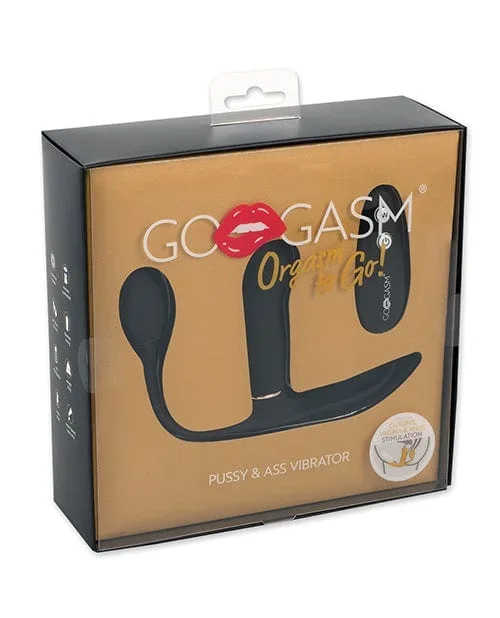 GoGasm Pussy & Ass Vibrator – Black