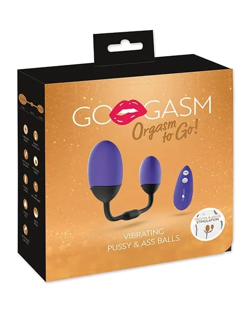 GoGasm Vibrating Pussy & Ass Balls – Purple